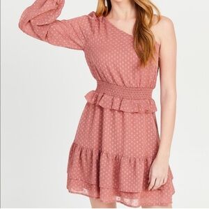 Altar’d State Asymmetrical One Shoulder Midi Dress